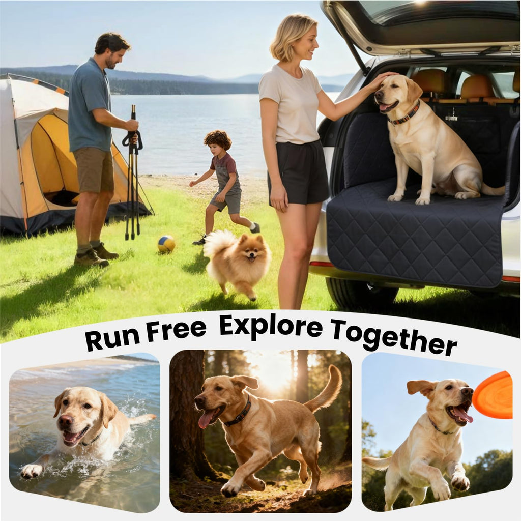 REEVAA SUV Cargo Liner for Dogs with Foam Side Walls