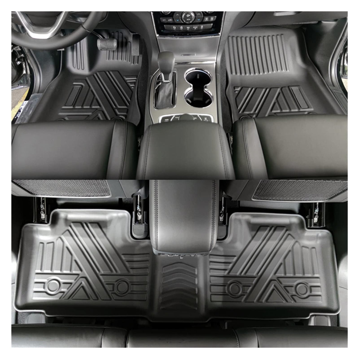 VGOCMDUB All-Weather TPE Floor Mats for Jeep Grand Cherokee