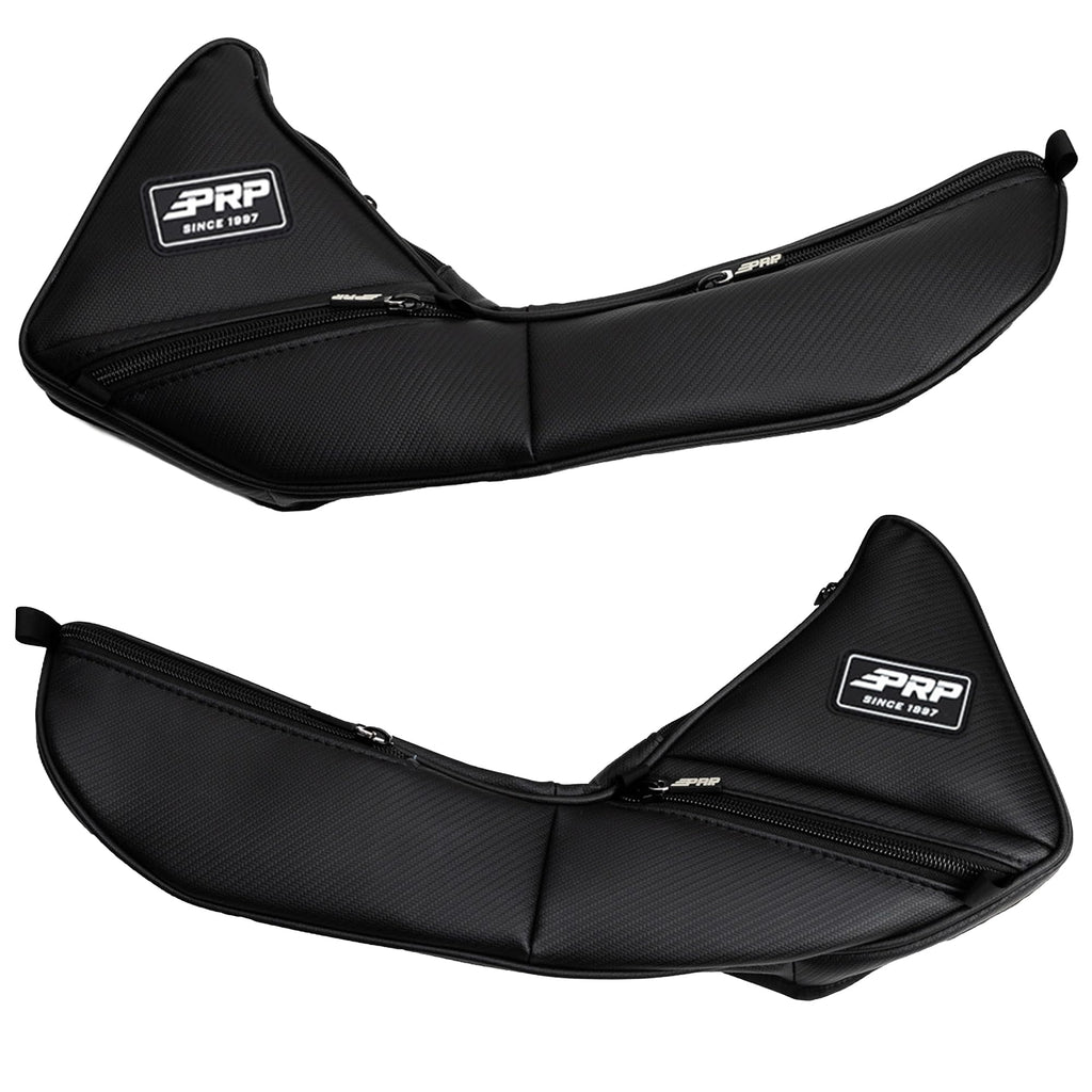 PRP Front & Rear Door Storage Bags with Knee Pads for Polaris RZR