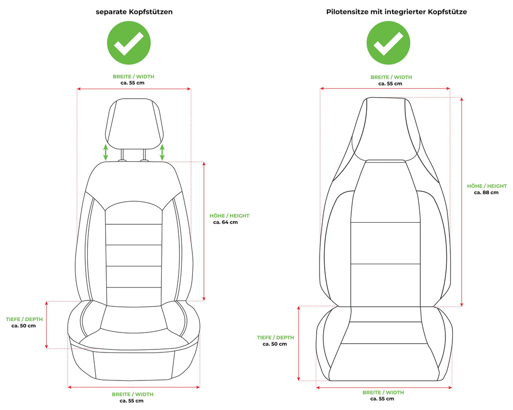 BREMER SITZBEZÜGE Custom Seat Covers for VW Golf 7 T2