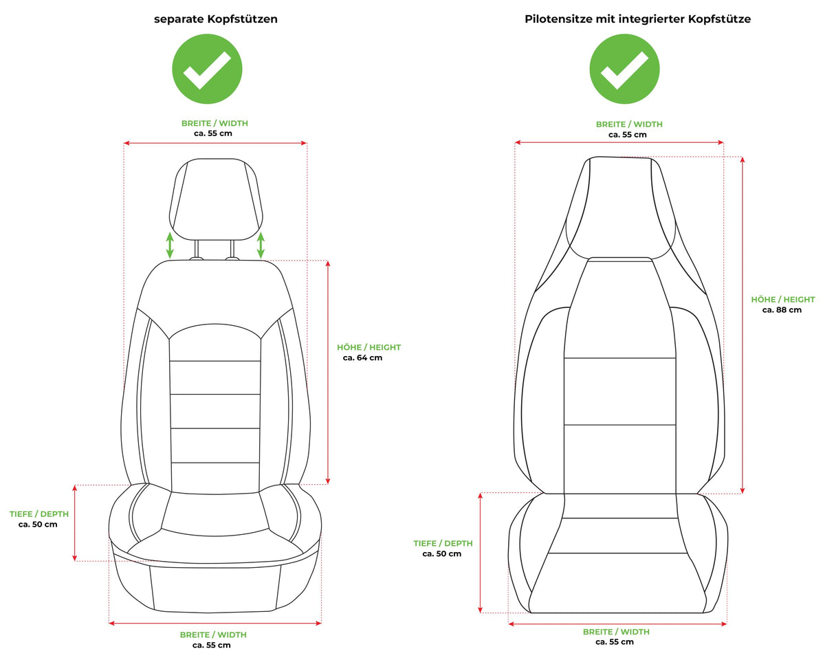 BREMER SITZBEZÜGE Custom Seat Covers for VW Golf 7 T2