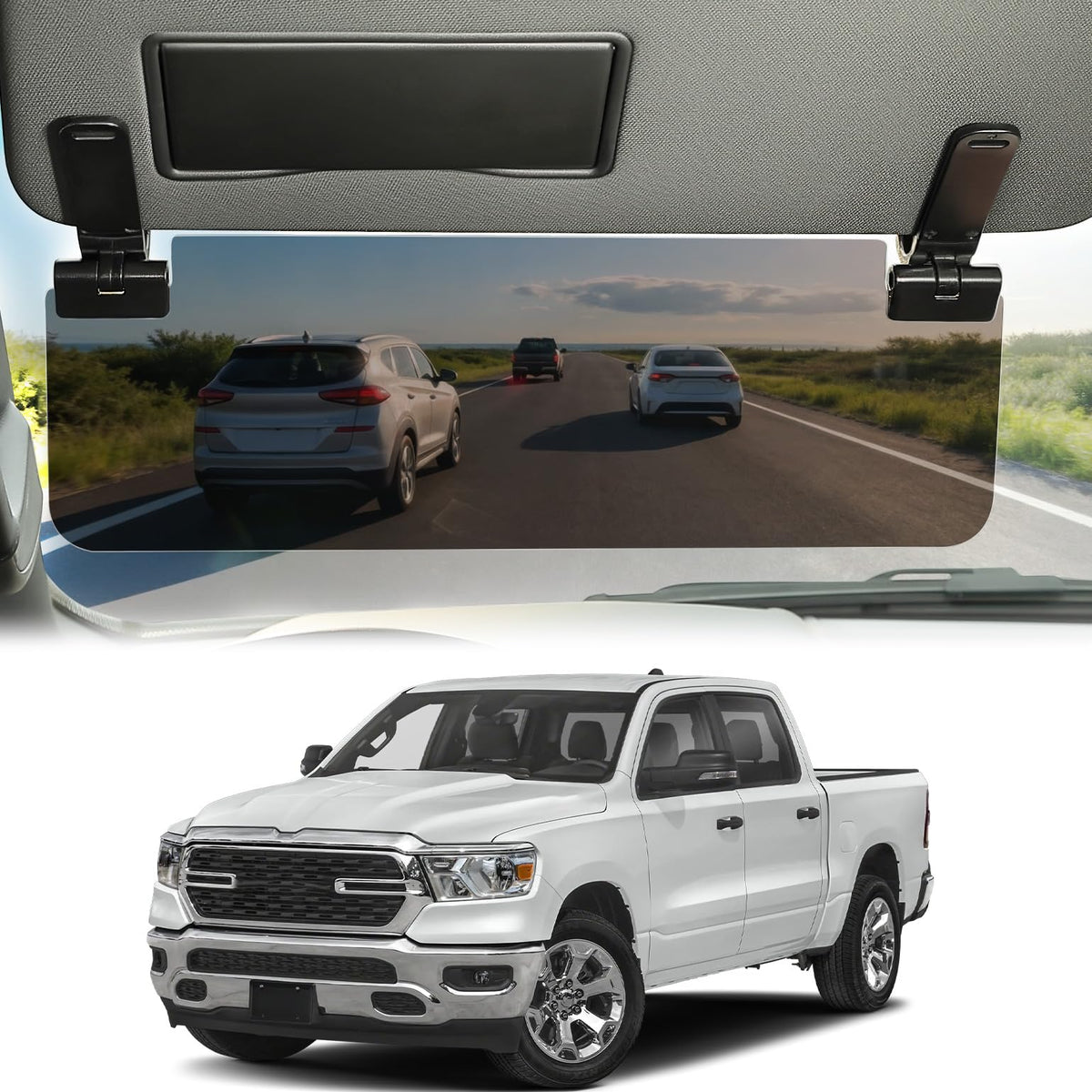 JOYTUTUS Polarized Car Sun Visor Extender with UV400