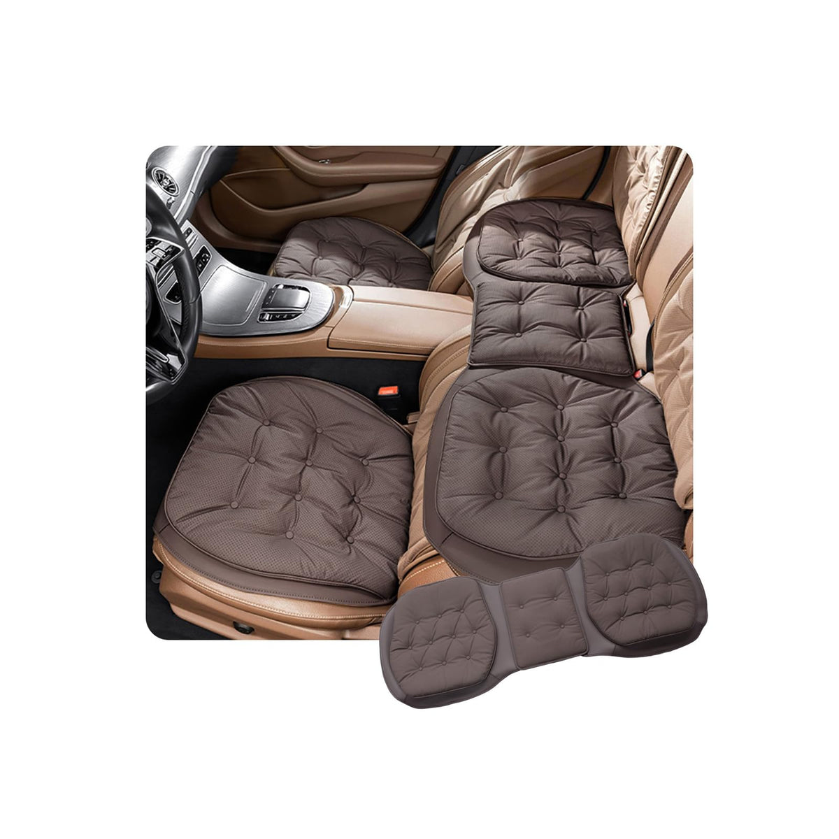 Ysbxitu Memory Foam Car Seat Cushion with Ergonomic Support