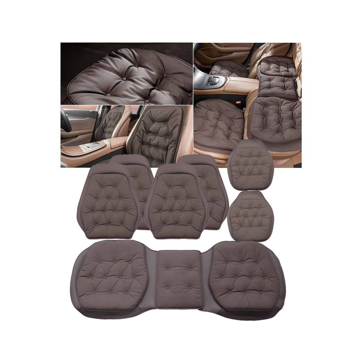 Ysbxitu Memory Foam Car Seat Cushion with Ergonomic Support
