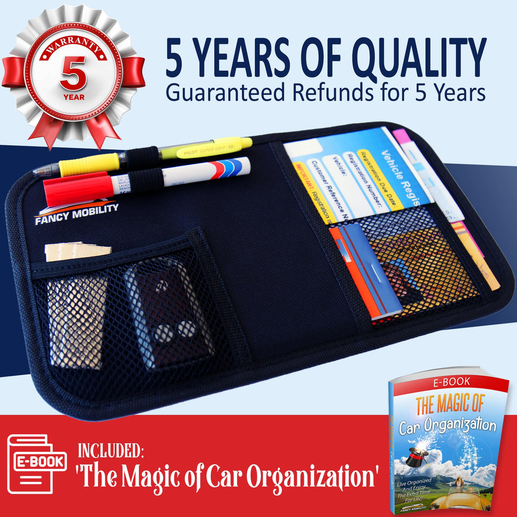 Fancy Mobility Car Sun Visor Organizer & Document Holder