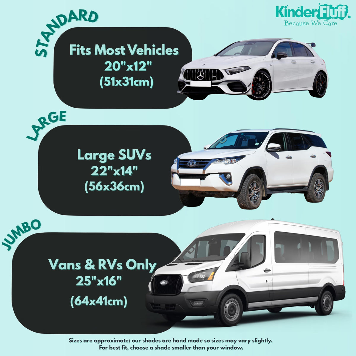 Car Window Sun Shades with UVA & UVB Protection