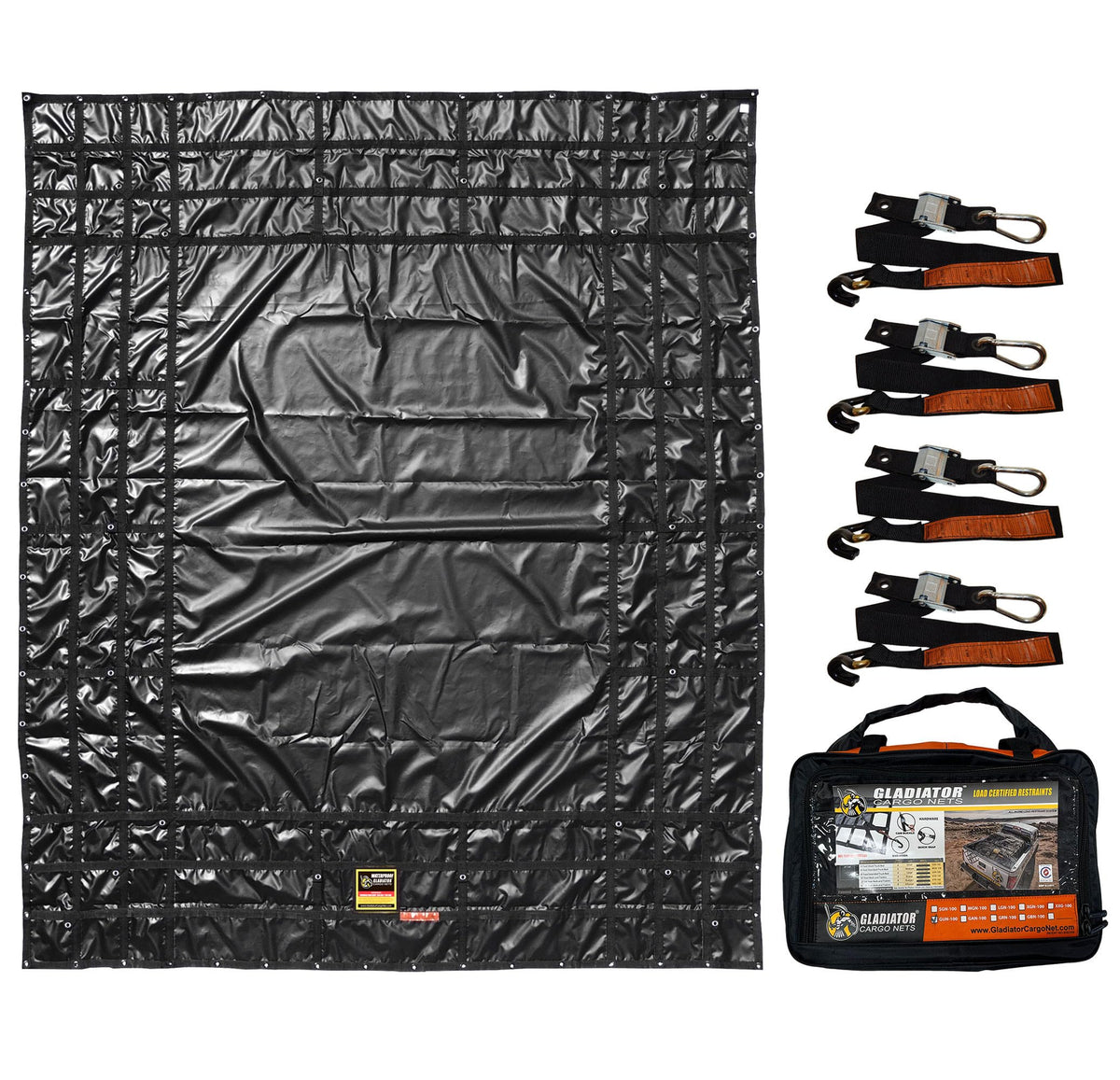 Gladiator Waterproof Heavy-Duty Cargo Net & Truck Tarp