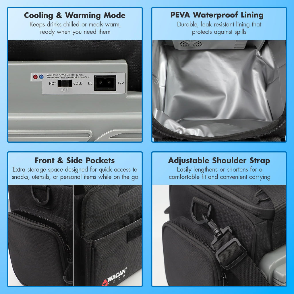 Wagan 14L Portable Electric Cooler & Warmer Bag