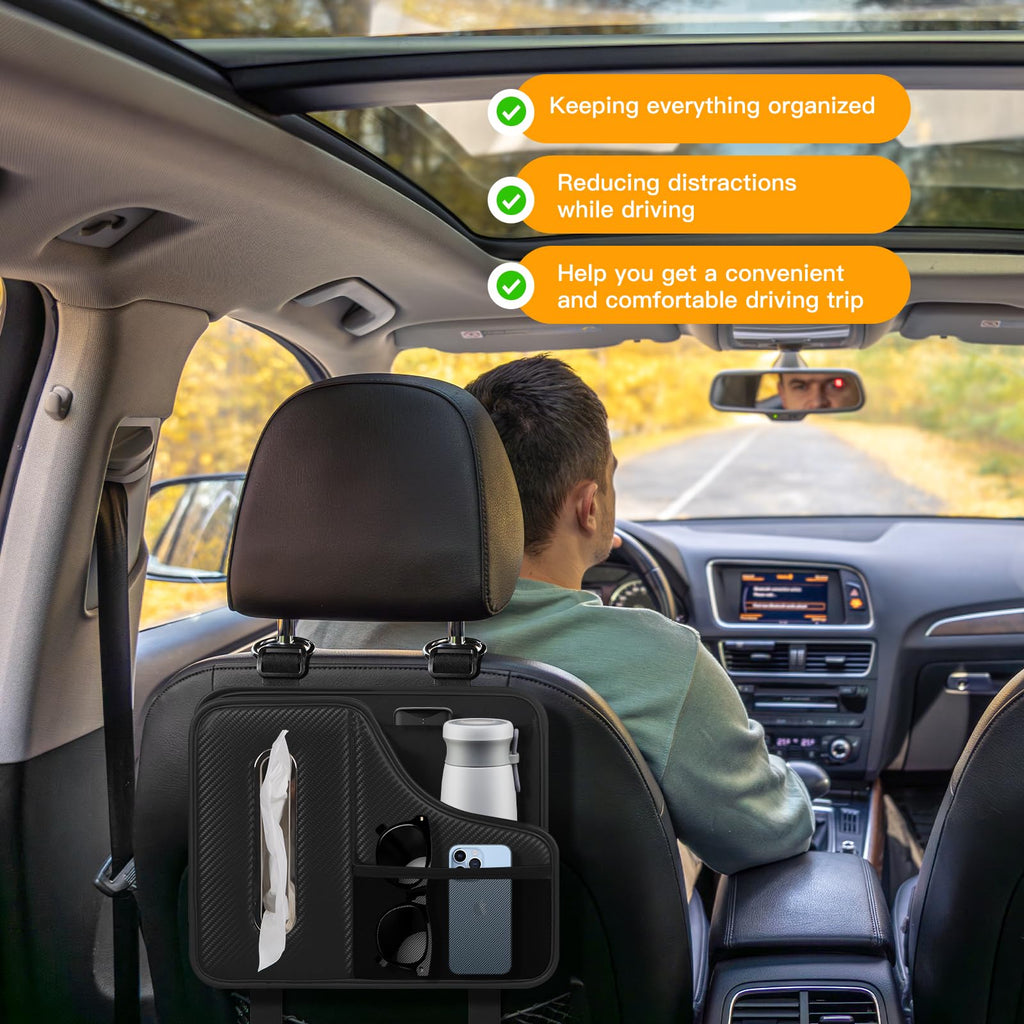 KZBHHP 2-Pack Car Tissue Holder & Backseat Organizer