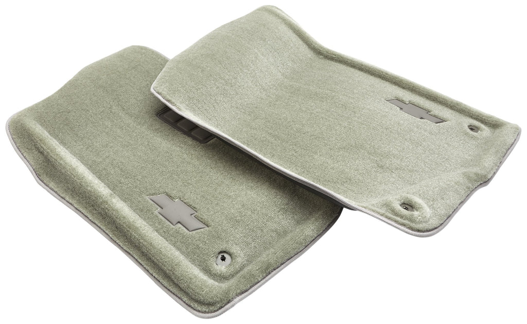 GM Accessories Front Carpeted Floor Mats with Bowtie Logo