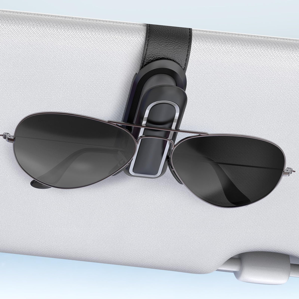 Veharvim 2-Pack Car Visor Sunglasses Holder Clips