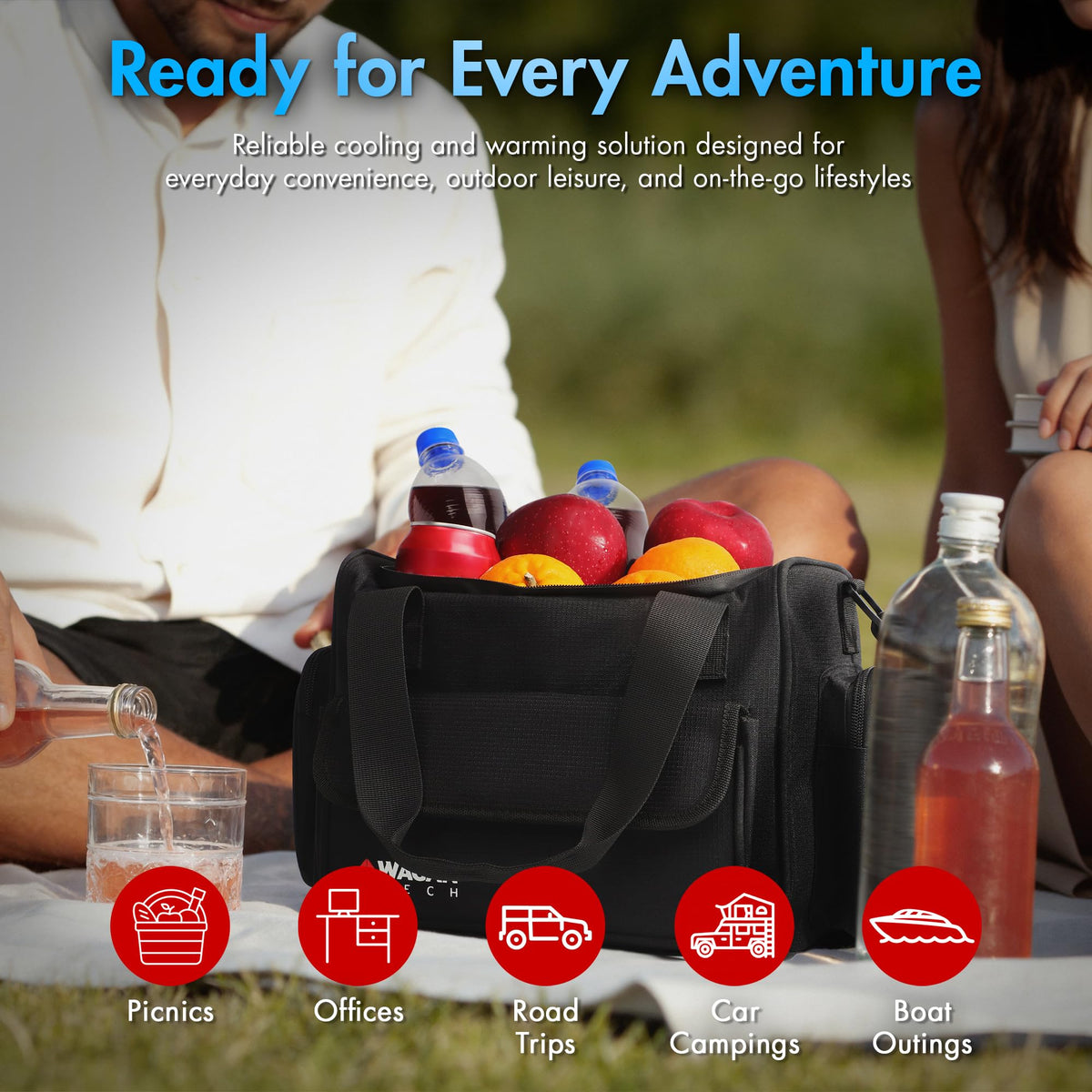 Wagan 14L Portable Electric Cooler & Warmer Bag