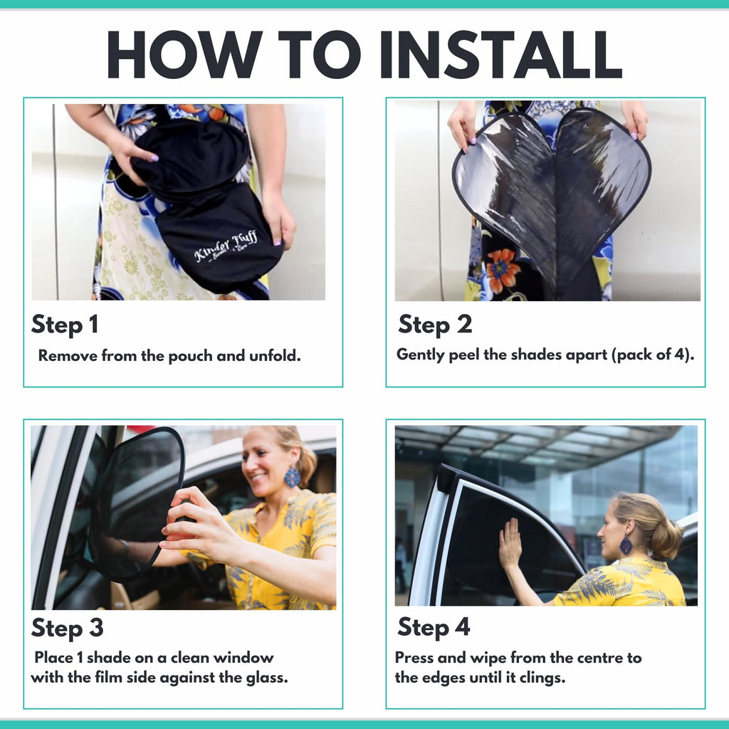 Car Window Sun Shades with UVA & UVB Protection