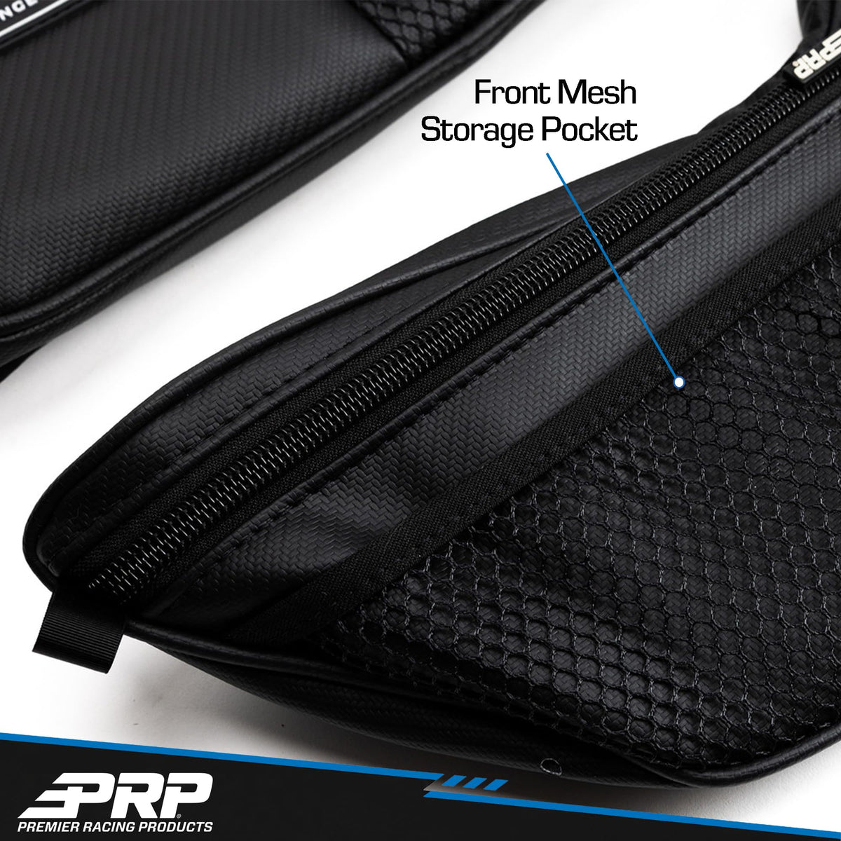 PRP Front & Rear Door Storage Bags with Knee Pads for Polaris RZR