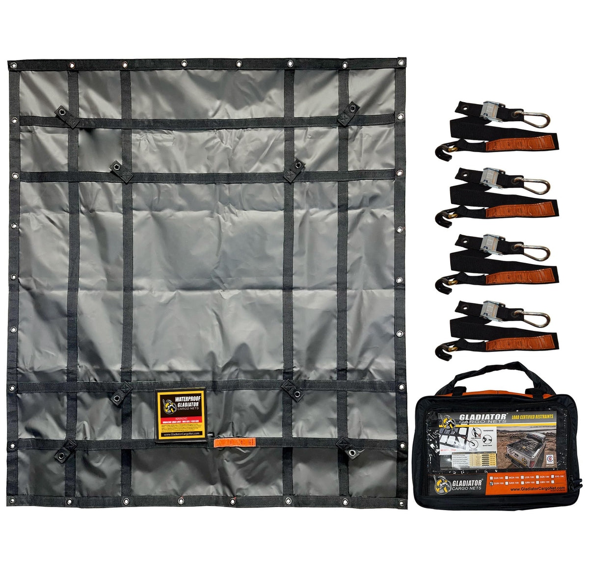 Gladiator Waterproof Heavy-Duty Cargo Net & Truck Tarp