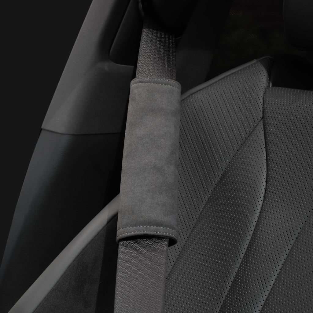 ALTRAALMA 2-Pack Suede Car Seat Belt Shoulder Pads