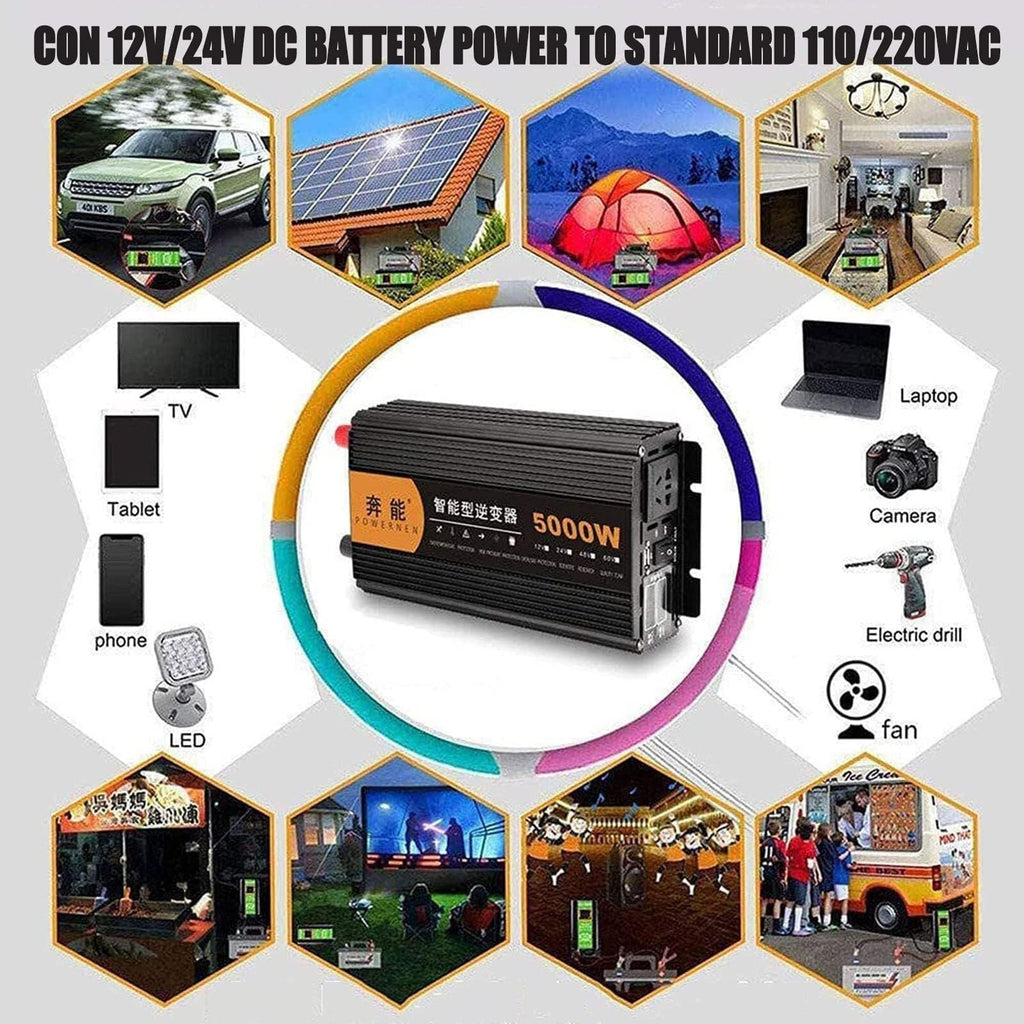 INBMWNRZL 6000W 24V Pure Sine Wave Power Inverter
