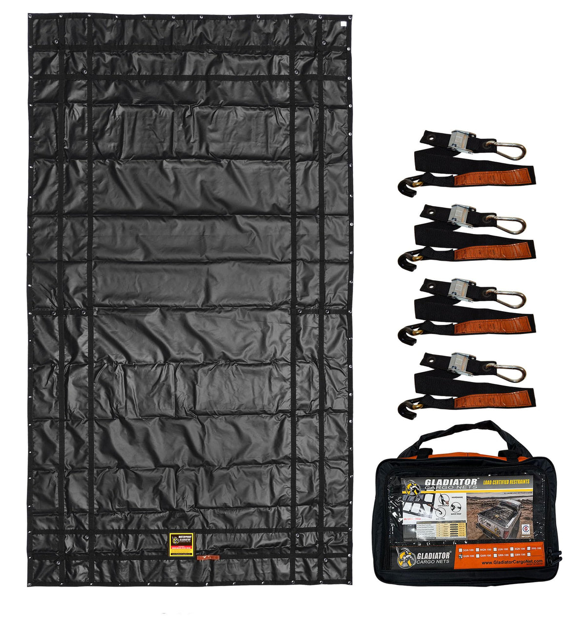 Gladiator Waterproof Heavy-Duty Cargo Net & Truck Tarp