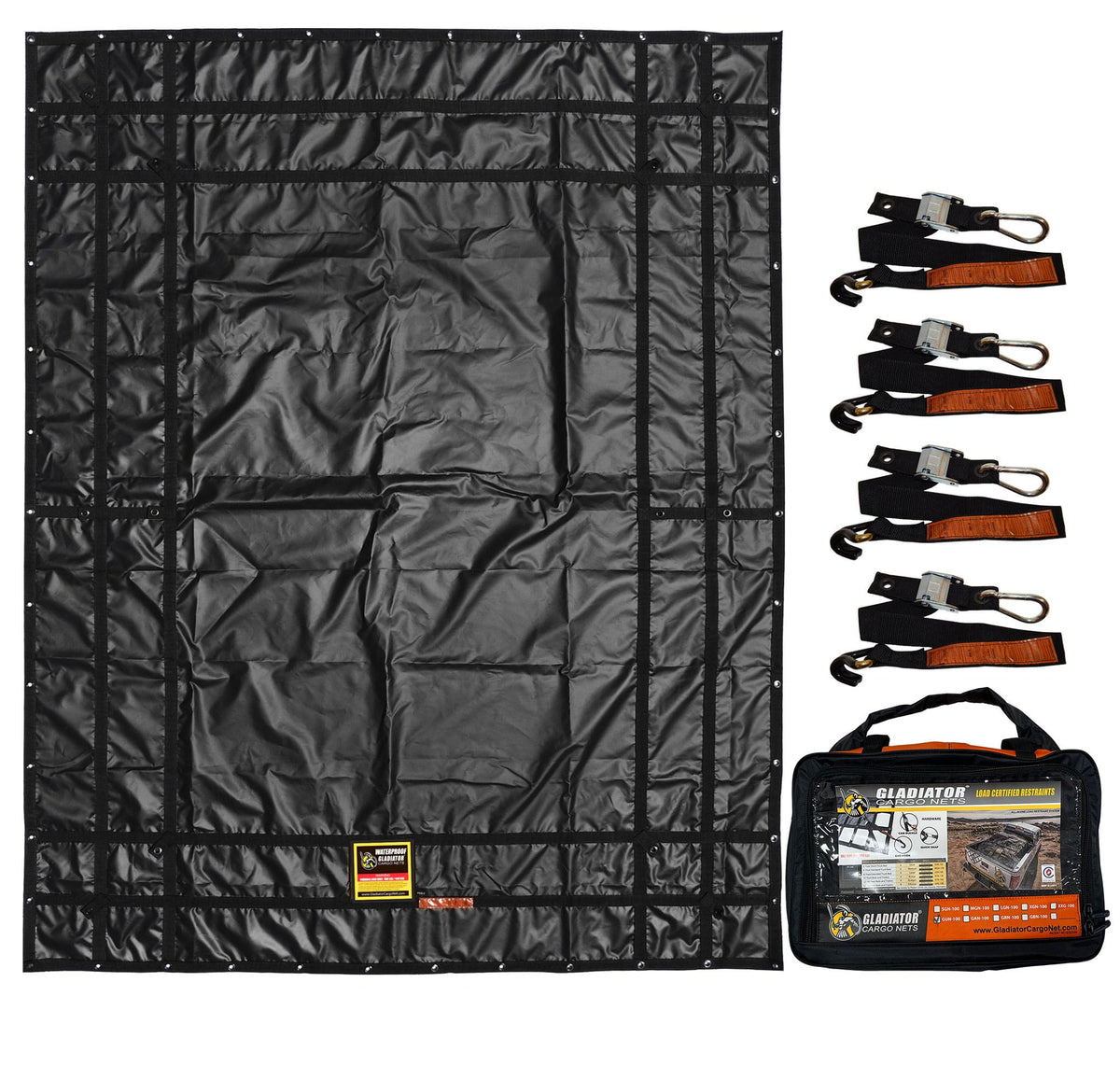 Gladiator Waterproof Heavy-Duty Cargo Net & Truck Tarp