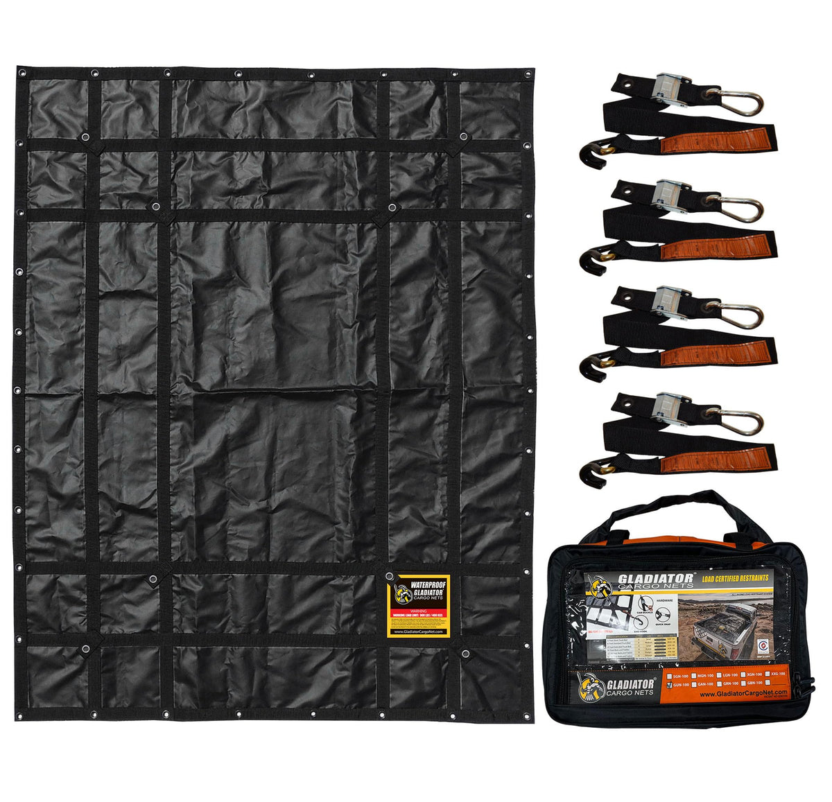 Gladiator Waterproof Heavy-Duty Cargo Net & Truck Tarp